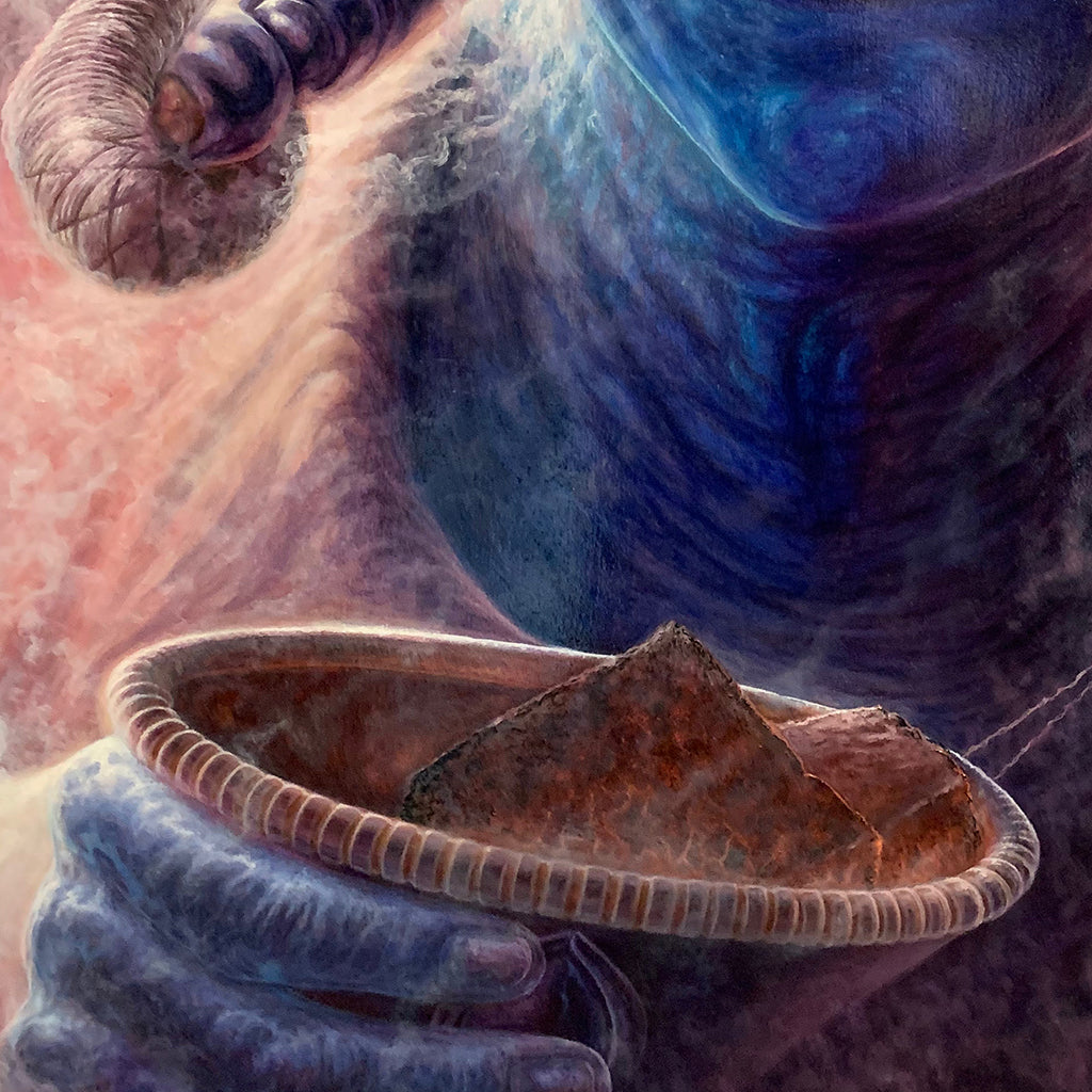 Caterpillar Thriller - Original Oil Painting