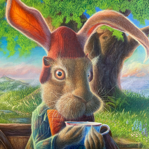 The March Hare - Original Oil Painting