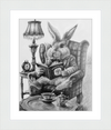 The White Rabbit (Drawing) Art Print
