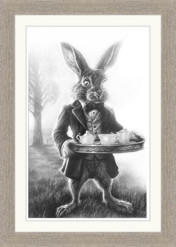 The March Hare (Drawing) Art Print