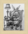 The White Rabbit (Drawing) Art Print
