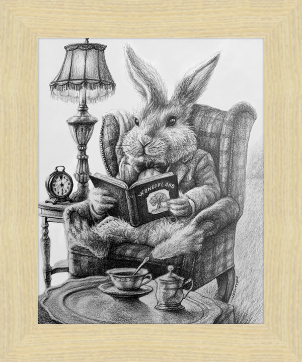 The White Rabbit (Drawing) Art Print