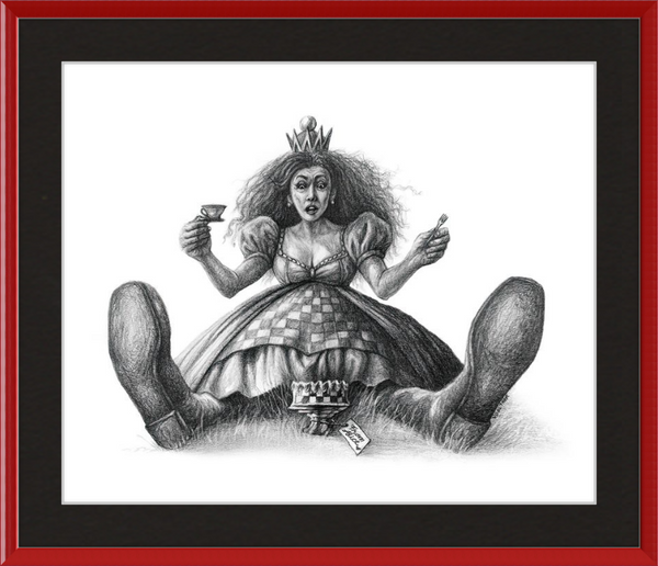The Red Queen (Drawing) Art Print