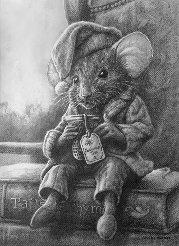 The Dormouse (Drawing) Art Print