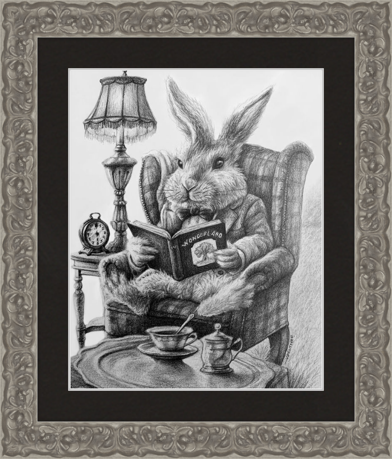 The White Rabbit (Drawing) Art Print