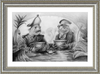 The Footmen (Drawing) Art Print