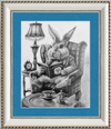 The White Rabbit (Drawing) Art Print