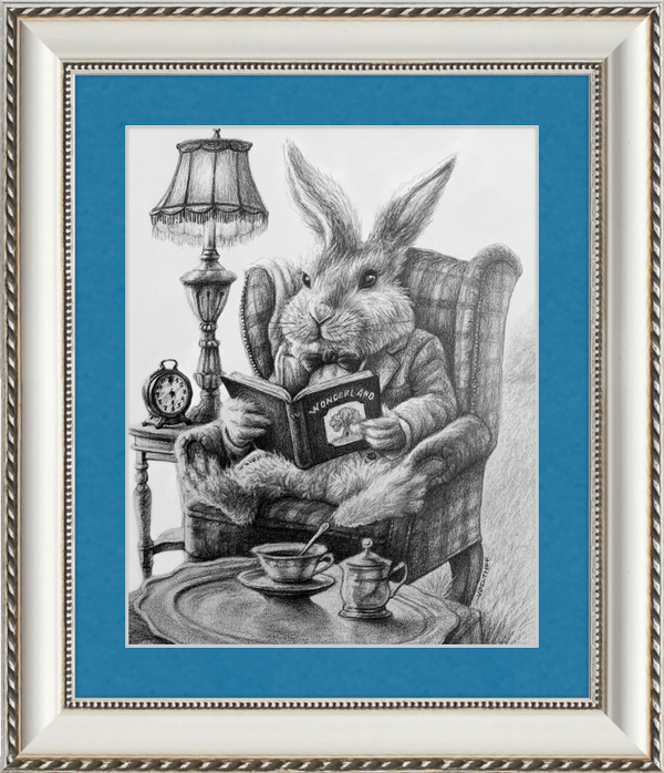 The White Rabbit (Drawing) Art Print