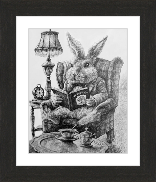 The White Rabbit (Drawing) Art Print
