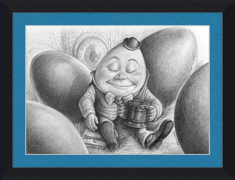 Humpty Dumpty (Drawing) Art Print