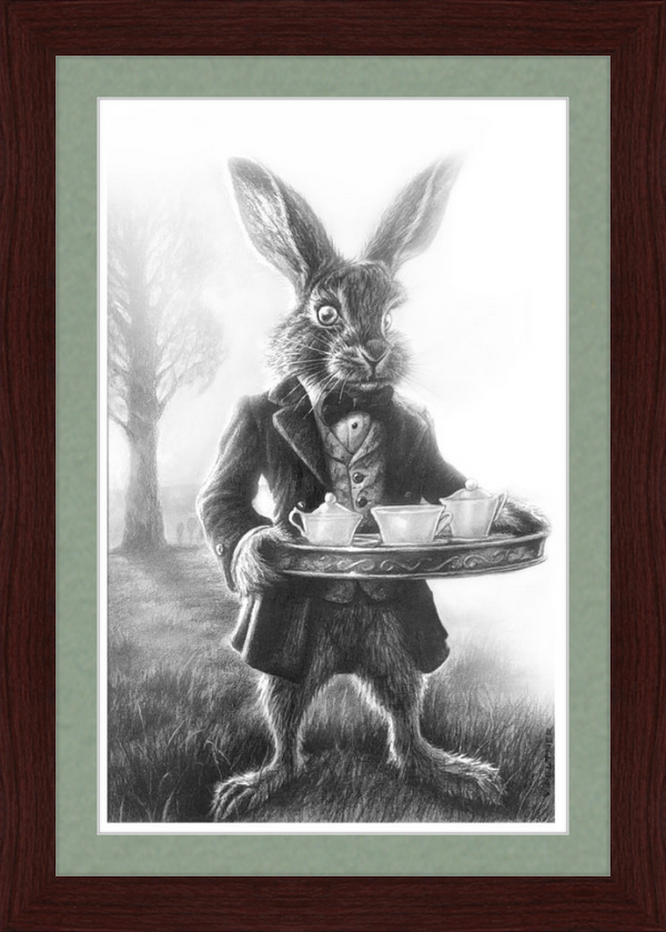 The March Hare (Drawing) Art Print