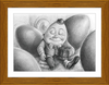 Humpty Dumpty (Drawing) Art Print