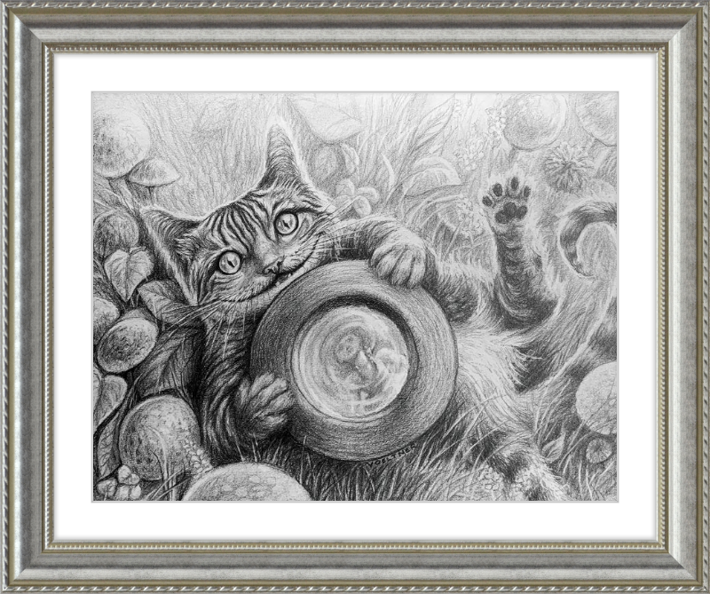 The Cheshire Cat (Drawing) Art Print