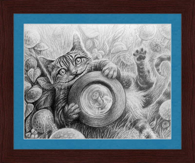 The Cheshire Cat (Drawing) Art Print