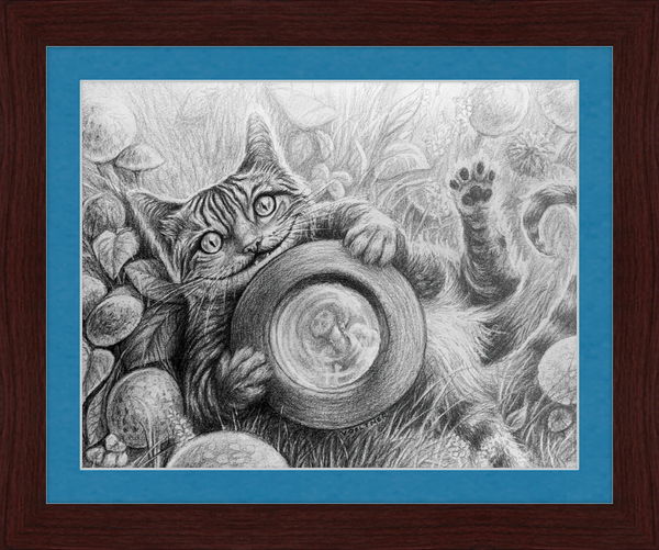 The Cheshire Cat (Drawing) Art Print