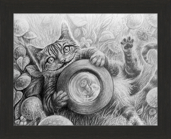 The Cheshire Cat (Drawing) Art Print