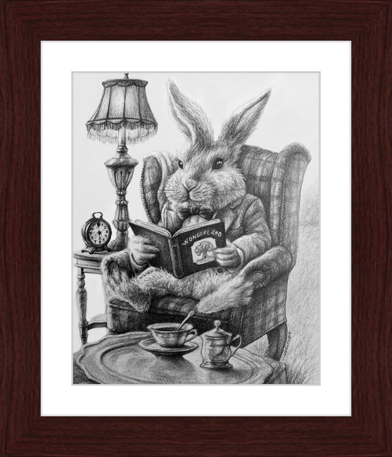 The White Rabbit (Drawing) Art Print