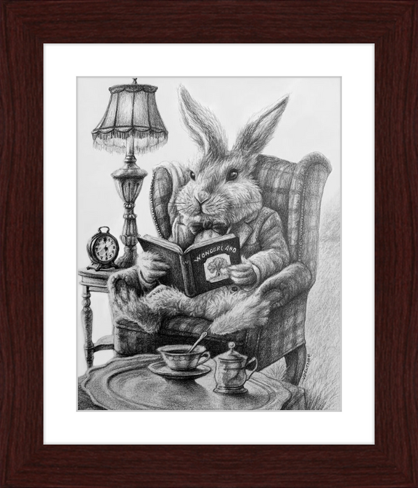 The White Rabbit (Drawing) Art Print