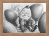 Humpty Dumpty (Drawing) Art Print
