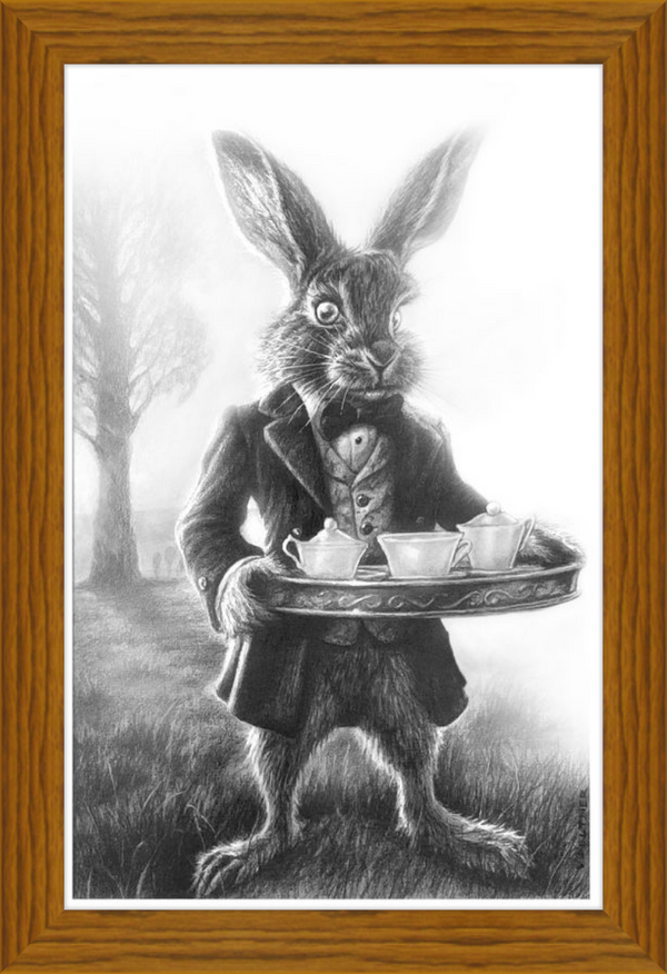 The March Hare (Drawing) Art Print