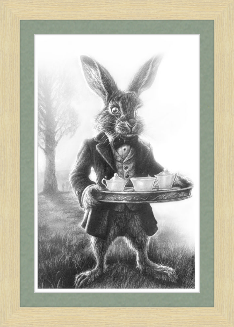 The March Hare (Drawing) Art Print