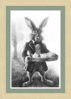 The March Hare (Drawing) Art Print