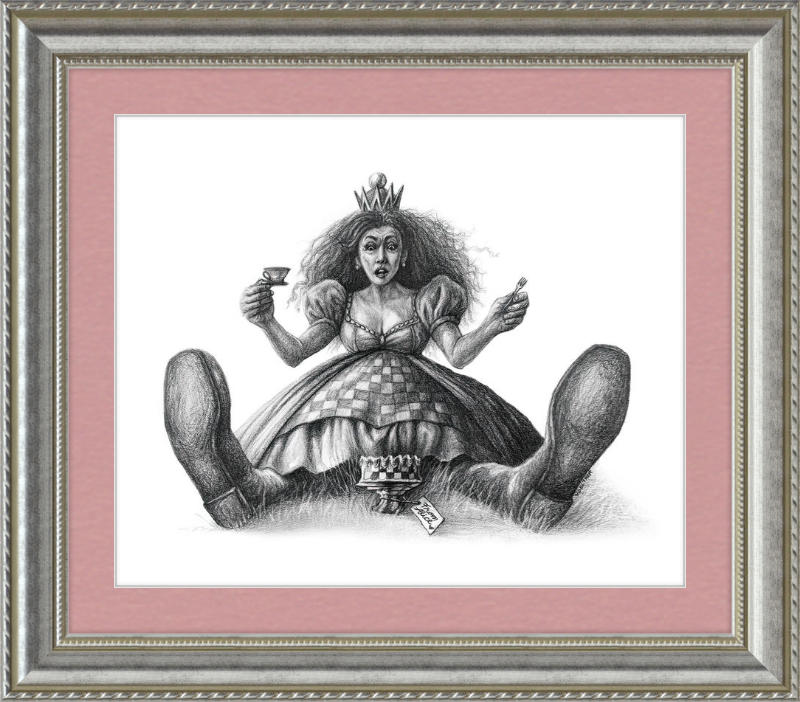 The Red Queen (Drawing) Art Print