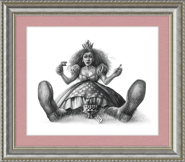The Red Queen (Drawing) Art Print