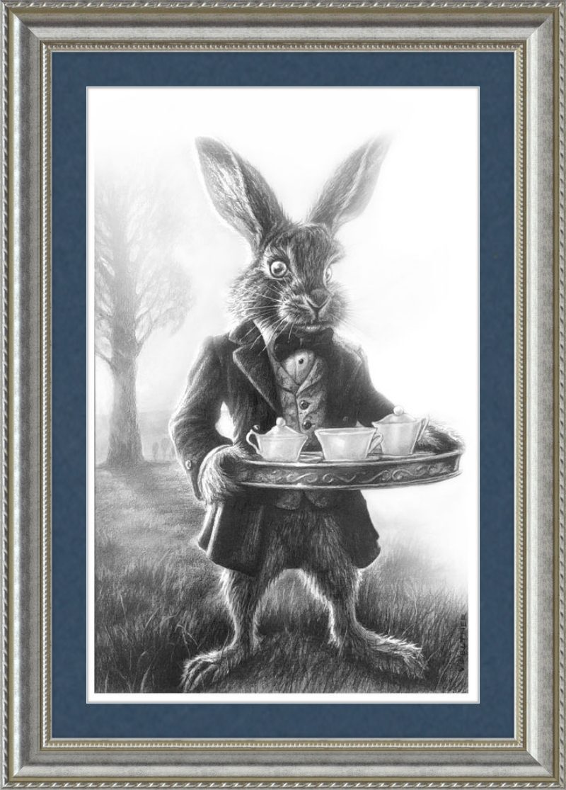 The March Hare (Drawing) Art Print