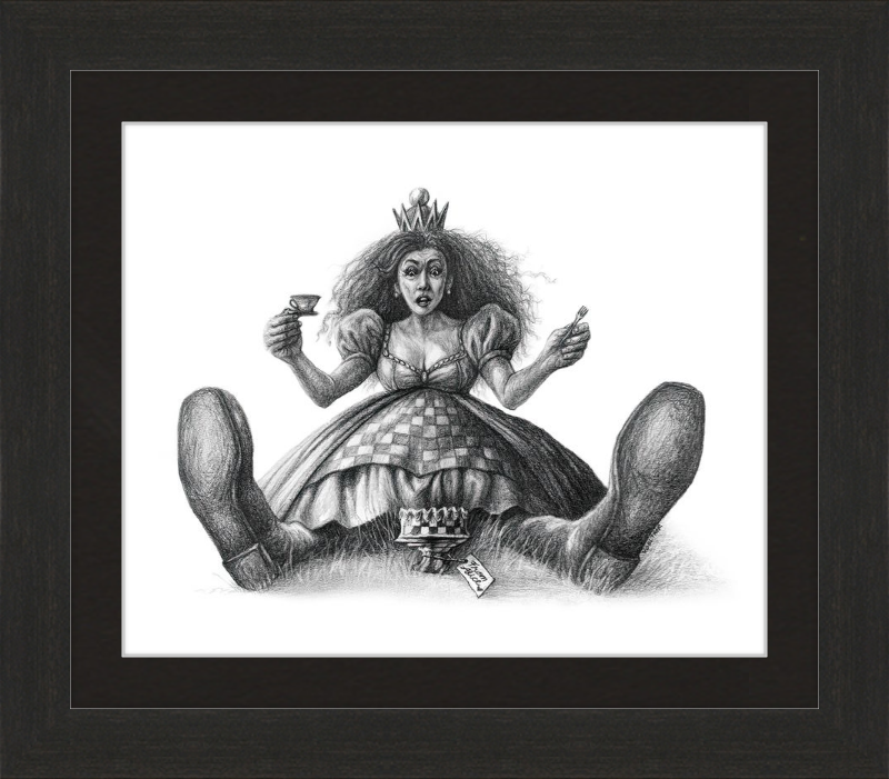 The Red Queen (Drawing) Art Print