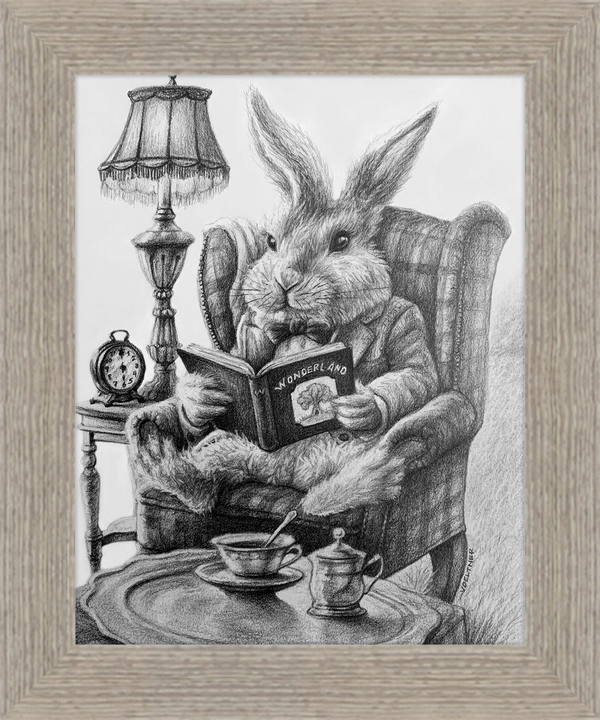 The White Rabbit (Drawing) Art Print