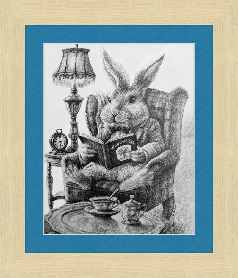 The White Rabbit (Drawing) Art Print