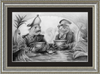 The Footmen (Drawing) Art Print