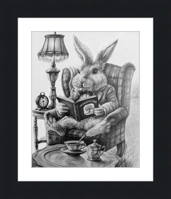 The White Rabbit (Drawing) Art Print
