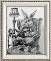 The White Rabbit (Drawing) Art Print