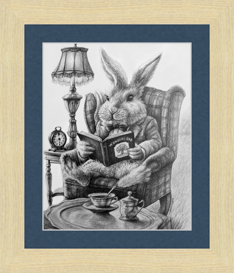 The White Rabbit (Drawing) Art Print