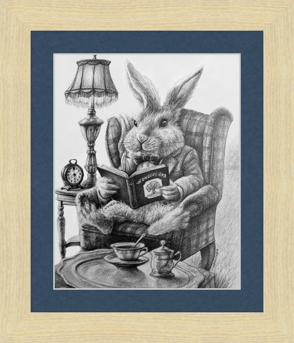 The White Rabbit (Drawing) Art Print