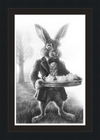 The March Hare (Drawing) Art Print