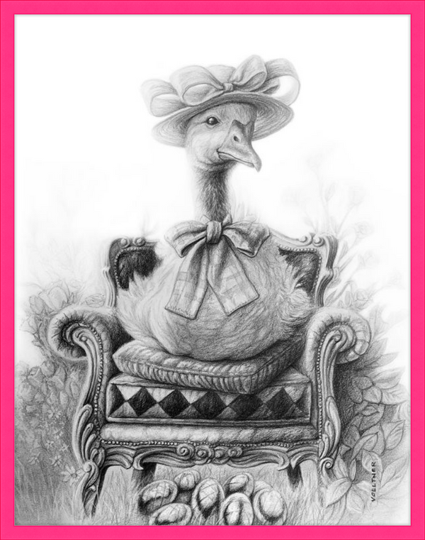 The Goose (Drawing) Art Print