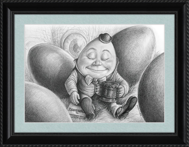 Humpty Dumpty (Drawing) Art Print