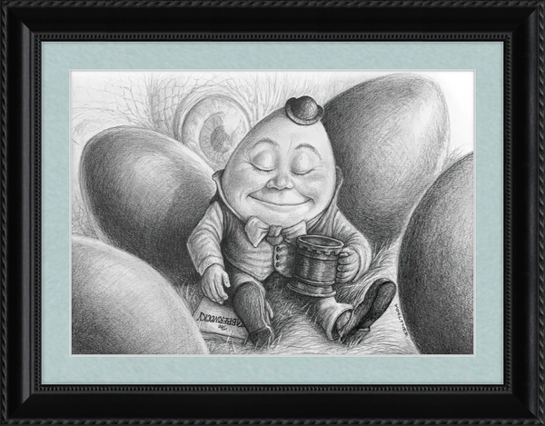 Humpty Dumpty (Drawing) Art Print