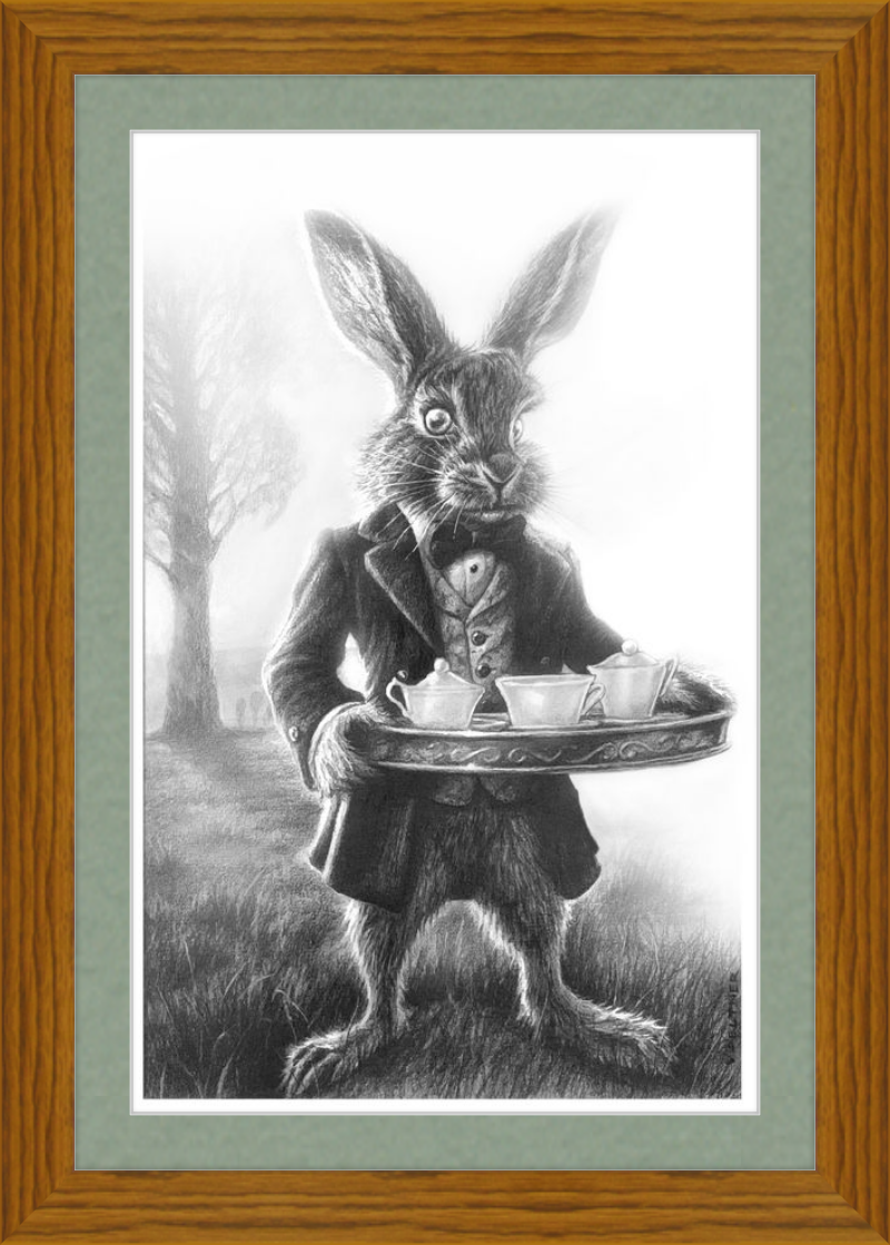 The March Hare (Drawing) Art Print