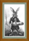 The March Hare (Drawing) Art Print