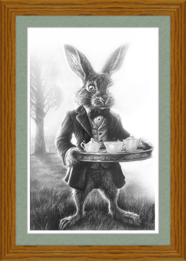 The March Hare (Drawing) Art Print
