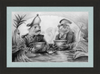 The Footmen (Drawing) Art Print