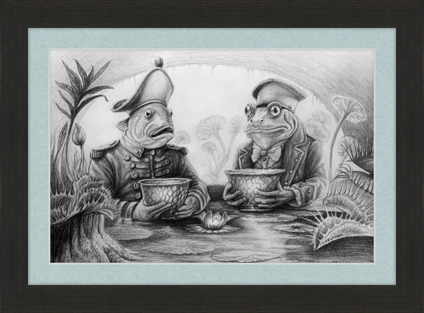 The Footmen (Drawing) Art Print