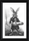 The March Hare (Drawing) Art Print