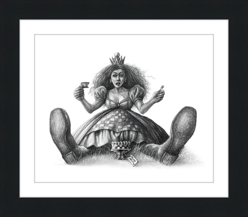 The Red Queen (Drawing) Art Print