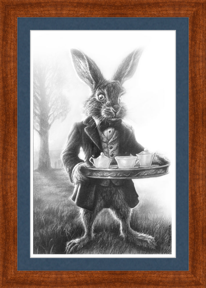 The March Hare (Drawing) Art Print