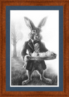 The March Hare (Drawing) Art Print